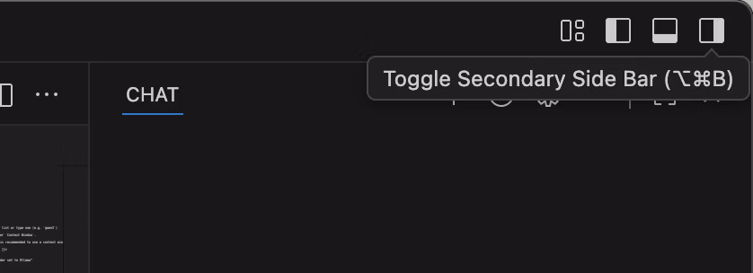 VS Code chat Sidebar